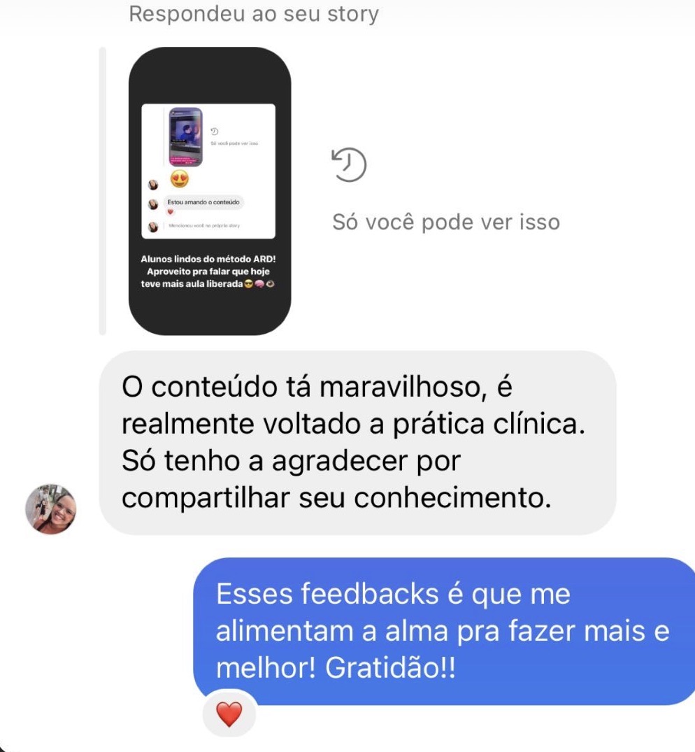 Depoimento de aluno